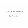 マノンヘアー(manon hair)のお店ロゴ