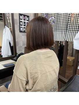 テト(teto) コーラルベージュ前下がりボブ