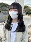 顔まわりレイヤー×オリーブグレージュ