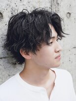 アルファ 新宿(alpha)&nbsp;サーフカール/ 刈り上げセンターパート/ブルーブラック[新宿駅]