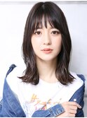 大人可愛い小顔美髪ツヤ髪モテ髪外ハネボブ小顔カットA8