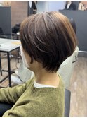 /ダークアッシュ/ニュアンスカラー/ショートボブ/ショートヘア