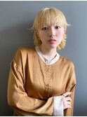 【UNIX港北店】ハイトーンウルフミディ#ケアブリーチ
