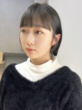 《*丸みショートボブ*》全体的に丸みのあるシルエットで可愛らしい雰囲気になり、学生にも人気◎[韓国]