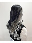 インナーカラーシルバー