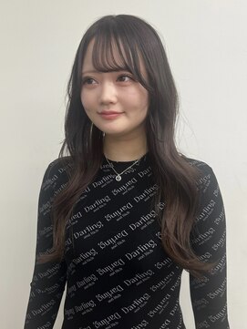 ポール(pole) 札幌ロング 赤味のないベージュ×レイヤーカット