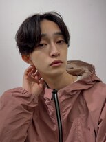 キサイ バズ(kisai BUZZ)&nbsp;kisaiBUZZ 岬　メンズセンターパート　ナチュラルフェザーパーマ