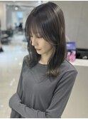 10代20代30代大人かわいい小顔韓国へア艶感アッシュグレージュ