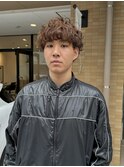 波巻きシャドウパーマ/メンズパーマ/メンズカラー