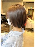 艶感ブラウンショートボブ