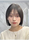 ぱつっとボブ/切りっぱなしボブ/ミニボブ/表参道