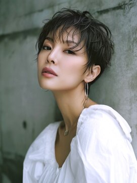 アルトリスト(Altruist Aging×HAIR&SPA) ★暗めカラーグランマッシュフェイスフレーミングデザインカラー