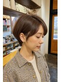 まわりと差がつく大人ショート×ラテベージュ