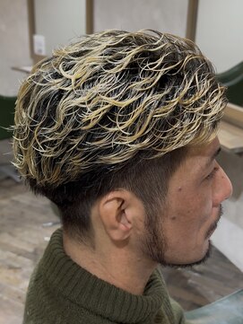 【庄内店／メンズパーマ】前回のパーマ活かしたカットのみで！