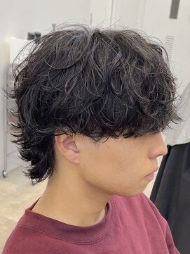 フィフスパーク(fifth PARK) シャドウパーマ波巻きスパイラルパーマメンズマッシュウルフ渋谷