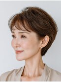 クラゲヘアー/小顔/ココアベージュ/オリーブグレー/川西