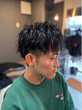 ザ ブライト バーバー(The BRIGHT BARBER) ゆるめツイストスパイラルパーマ ツーブロ