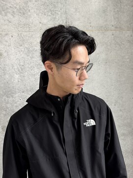 サンキスビューティースタジオ 千葉中央(Sunkissed beauty studio) MEN’S/リバースセンターパート/ニュアンスパーマ/千葉