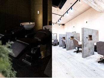 メッケ(MeKKe)の写真/全席半個室の広々空間で極上のリラックス体験を。美容室が苦手なメンズにも選ばれる心地よさ◎