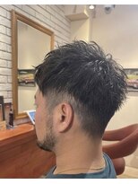 ヘアメイク フレンシア(hair make flencia)&nbsp;束感際立つラフなツーブロックショート【334スタイル】
