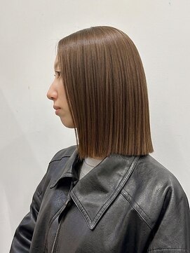 スタートウキョウ 渋谷駅(STAR TOKYO) イメチェン縮毛矯正ミディアムヘアカット髪質改善艶髪