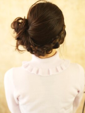 美容室チック 大島店(chic) ☆すっきり編み込みアップ。どんなシーンにもオススメ☆【大島】