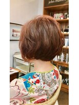 ミーノ(mieno) 【ノンジアミンカラー】髪を傷めない☆ショートボブ【自由が丘】