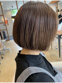 自然にまとまるボブ