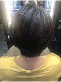 シルバーヘアショート