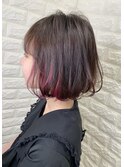 インナーカラー×ラズベリーピンク