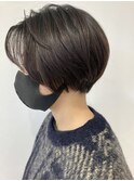 大人ショート メルティカラー くびれヘア ビタミンカラー
