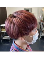 サラジュ 西宮北口店(SARAJU) ■ピンクショート/メンズカット【妹尾駿】