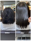 女性ホルモンの変化でよりクセ毛が強くなった髪も酸性縮毛でOK