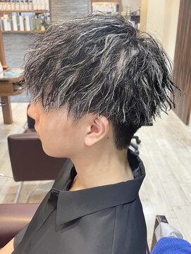 ハッシュタグネイビ－ 仙台長町店(#NAVY) ツイストスパイラル・ホワイトメッシュ　仙台・メンズカラー