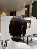 切りっぱなしボブ