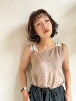 ヘアサロン セロ(Hair Salon SERO) 【セロ姫路】シースルーバング_無造作カールのミディアムボブ