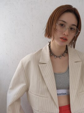 ラボ(Ravo) レイヤーボブ　オレンジベージュ