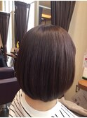 立体感丸みボブ×30代40代50代大人可愛い小顔スタイル