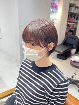 ネイロ 錦糸町(NeiRo) 魅力倍増カールセミディシアーカラーダークアッシュショートヘア