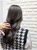 インナーカラー/グレージュ/ブラウン/ベージュ/イヤリング/池袋