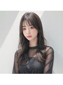 韓国くびれロング レイヤーオルチャン小顔前髪 艶髪