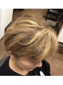 メッシュ ショートヘア