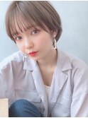 say.田代コンパクトショートクラゲヘアーぱっつん前髪丸顔韓国
