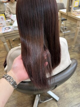 アルターリール(aL ter Rire) イメチェン/ホワイトブロンド/外ハネボブ/ワイドバング/杉田花乃