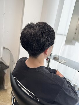 ウェアーズ(WARES) アップバング×ニュアンスパーマ　ショートセンターパート