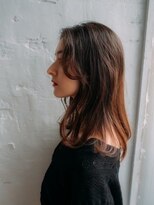 ヘアアンドリラクゼーション シャッセ(Hair&Relaxation SASE) センターわけいまっぽスタイル