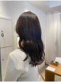 韓国巻/艶感+透明感ブラウンカラー