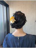 サイドお団子スタイル