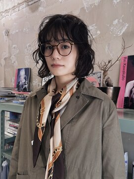 癖毛みたいなボブパーマ