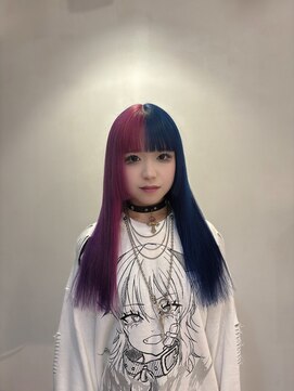 イリ 梅田(ili) ツートンカラー ピンク／ブルー